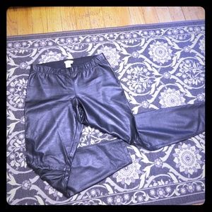 Sophie Max Faux Leather Leggings